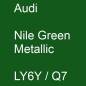 Preview: Audi, Nile Green Metallic, LY6Y / Q7.